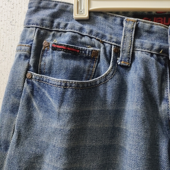 Vintage FUBU Denim Jeans Men's 30x32 Straight Cut Hip Hop Y2K Clean - Picture 3 of 11